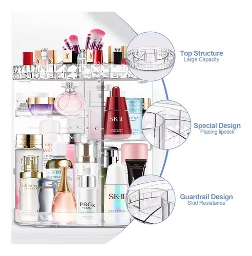 ORGANIZADOR DE MAQUILLAJE GIRATORIO